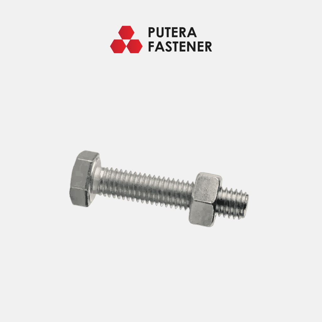 Baut dan Mur Full Drat 304